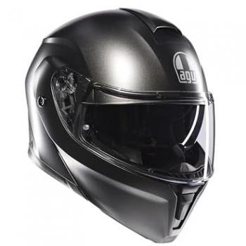 AGV STREETMODULAR E2206 MONO MATT ASFALTO GREY - Casco modular, color gris mate, talla 2XL