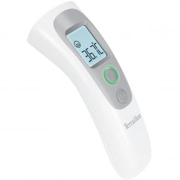 Termómetro Infrarrojo Sin Contacto Terraillon Thermo Distance HHT73130GB - Medición de Temperatura de Cuerpo/Objetos/Líquidos/Aire, Memoria de las Últimas 9 Mediciones, Color Blanco