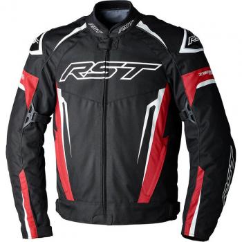 RST Tractech Evo 5 Chaqueta de Moto Textil Impermeable Rojo-Negro-Blanco