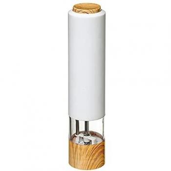 Molinillo Eléctrico de Pimienta Blanco Moderno 22,3 cm