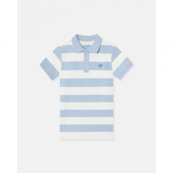 Silbon - Polo kids raya náutica azul para niño, clásico de algodón con estampado a rayas
