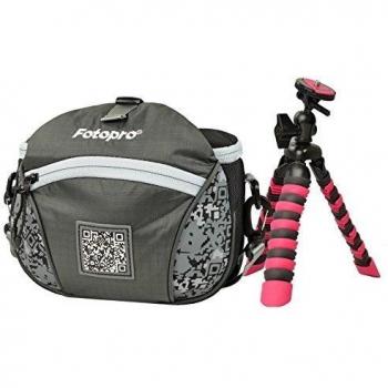 Rollei mando a distancia S incluye trípode de viaje negro Funda para Cámara Bolsa para Sony Cyber-shot DSC-RX100 HX400 RX1 RX10 Alpha 6000 5100 5000
