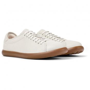 Zapatillas Camper Pelotas Soller para Hombre - Blancas, Piel Lisa, Comodidad y Estilo