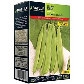 Semillas Leguminosas - Judia enana Roma II 100g - Batlle