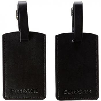 Samsonite 52972/1041 Set de 2 Etiquetas de Identificación, Color Negro