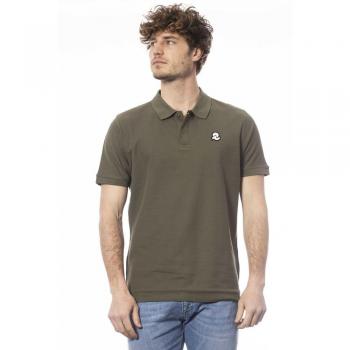 Invicta Green Cotton Polo Shirt - M, Polo Shirts, male, Green, Size: M, Short Sleeve Polo Shirt with Logo on Chest