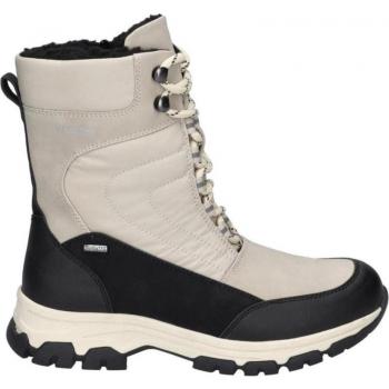 Botín mujer Westland Chambery-02 naylon offwhite con refuerzo negro, membrana impermeable Top Dry tex, resistente al viento, transpirable, plantilla extraíble, altura de tacón bajo (1-3 cm), referencia