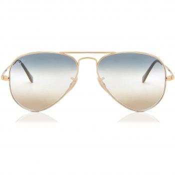 Ray-Ban Aviator Metal II RB3689 001/GD Men's Sunglasses Gold Size 62