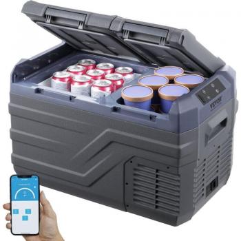 Nevera de Compresión Portátil 25L Doble Zona con Temperatura Ajustable - Ideal para Coche y Camping