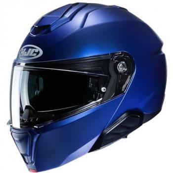 HJC I91 Sólido Casco Modular Versátil y Seguro - Calota Ligera Azul (M)
