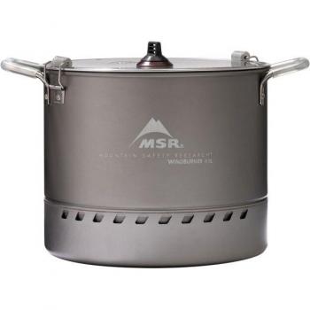 MSR WindBurner 4.5L Aluminum Stock Pot - Gray with Free Shipping