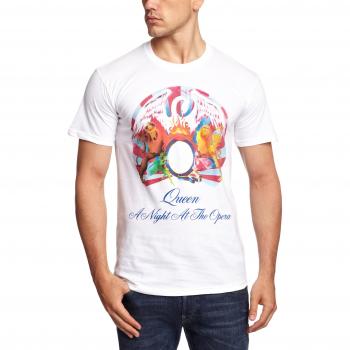 Queen - A Night At The Opera Men's T-Shirt White Medium