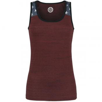 R.E.D. by EMP Make A Wish Top Mujer Burdeos