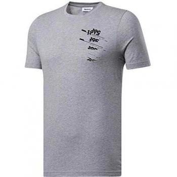Reebok TS Cotton Graphic tee Camiseta, Hombre, brgrin, L