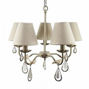 Lámpara de Techo Clásica Metal Taupé 51 x 50 x 96 cm con 5 brazos y originalidad garantizada