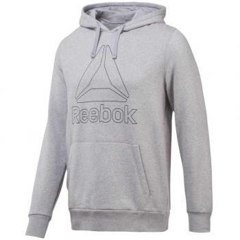 Reebok Big Logo Sudadera con Capucha, Hombre, Azul
