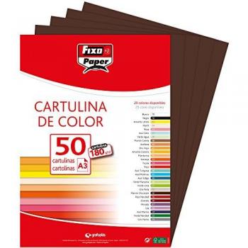 Cartulinas A3 180g Marrón Canela - Paquete de 50 unidades