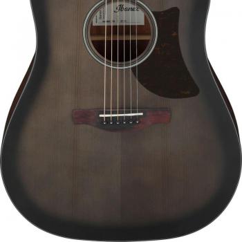 Ibanez AAD50 Acoustic Electric Guitar, Transparent Charcoal Burst