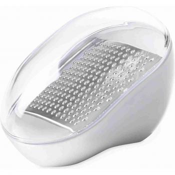 Rallador Manual Omada con Cuchilla de Acero Inoxidable Extraíble y Tapa Frescura, Lavable en Lavavajillas, Diseño Moderno