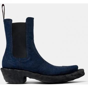 Camperlab Venga - Unisex Cowboy Style Ankle Boots in Blue, Size 44