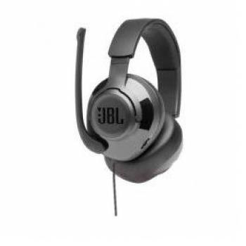JBL Quantum 200 Wired Stereo Headset with Noise Isolation and Flip-Up Directional Boom Microphone