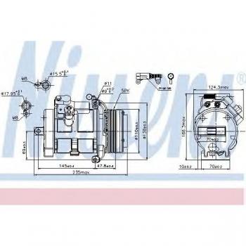 Compresor de aire acondicionado NISSENS 89077