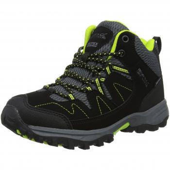 Regatta Holcombe Mid Jnr, Botas de Senderismo Unisex Niños, Negro