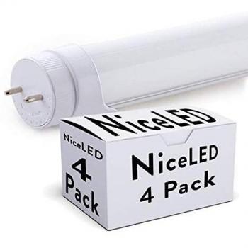 Greenice | Pack 4 Tubo LED 1500Mm Cabeza Rotatoria Conexión Un Extremo 23W 2300Lm 30.000H | Blanco Frío