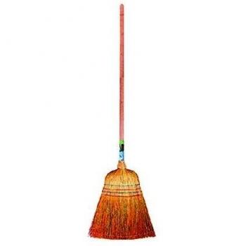 Escoba Saggina 40 cm con Mango de Madera y Altura de 150 cm