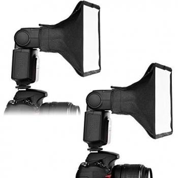 Neewer® 2 Paquetes 6 x 8 Softbox / Softbox Flash Portable de cúpula luz translúcida 20x15cm para Flash Speedlight, NEEWER TT520 TT560 TT660, Nikon SB-900 AF, AF SB-800, SB-700 AF, AF SB-600, SB-400, Canon Speedlite 380EX, 430EX, II, 550EX, 580EX, II,