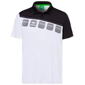 Erima GmbH 1111903 Polo de Tenis, Unisex Adulto, Blanco/Negro/Gris Oscuro, S