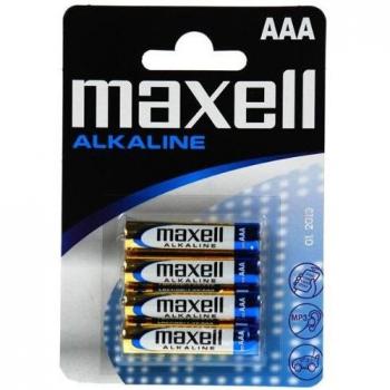 Maxell AAA LR03 Alkaline Batteries 1.5V 4-Pack