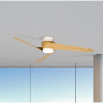 Ventilador de Techo LED Groenland, Madera, Motor DC Silencioso Ø 122 cm, CCT Ajustable