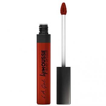 Labial Líquido Mousse Aterciopelado L.A. Girl - Atittude, Acabado Suave y Duradero, Fórmula Ligera y Cremosa, 6 ml