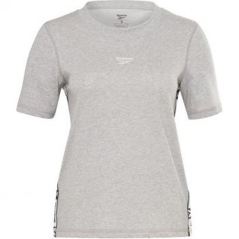 Camiseta de Manga Corta Mujer Reebok Tape Pack Gris