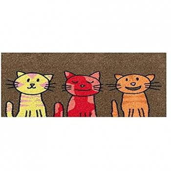 Felpudo de Coco Estampado para Gatos - 70 x 40 cm, Fibra Sintética