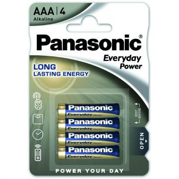 Panasonic Blister 4 Pilas Alcalinas AAA LR03 Everyday Power