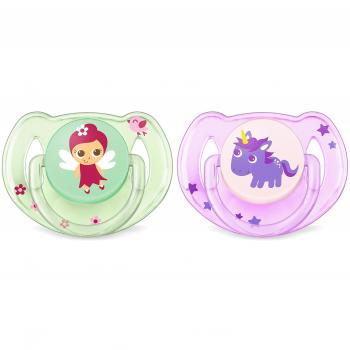 Philips Avent SCF169/48 - Pack con 2 chupetes Jardín encantado, de 6 a 18 meses, niña