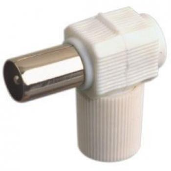 Conector TV hembra acodado - Electro DH 10.533/BT