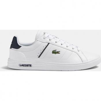 Lacoste Men's Europa Pro Leather Trainers (White) - Size: M11
