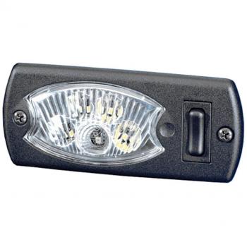 Luz Interior LED Hella 2JA 343 570-051 - Mini Oval, 12V, 1.2W, Cristal Claro