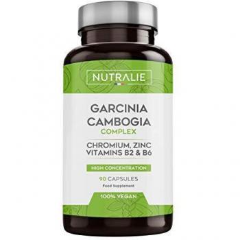 Garcinia Cambogia | Quemagrasas 100% Natural e Inhibidor del Apetito | Termogénico de Alta concentración 60% HCA | 90 Cápsulas Veganas | Nutralie