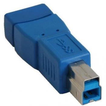 Adaptador USB 3.0 Tipo A hembra a Tipo B macho InLine