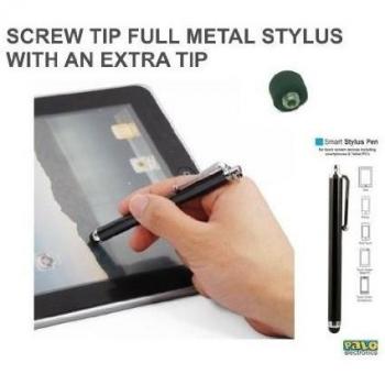 Palo Black Metal Stylus Pen with ink for touchscreen Apple iPhone Ipad Ipad 2 Ipod Touch 3G 3GS 4G 4GS Ipad Ipad 2 Ipod Touch 3G 3GS 4G 4GS Nokia Samsung Galaxy HTC Blackberry Playbook Sony LG Sony Ericsson LG Motorola Xoom Hannspree Binatone Viewsonic Go