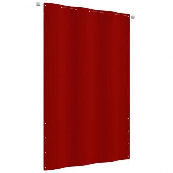 Toldo para balcón de tela oxford rojo 140x240 cm