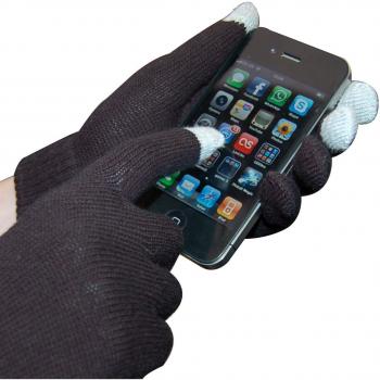 Thumbs Up Smart Touch - Guantes para pantallas táctiles, negro