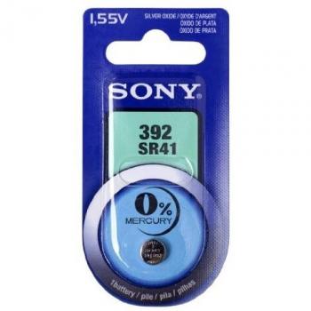 Sony SR41NB1A - Pila 357 blister sin mercurio para audífonos, cámaras, relojes y videocámaras