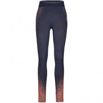 Mallas largas de mujer Odlo Blackcomb ECO Tinta China gris oscuro naranja