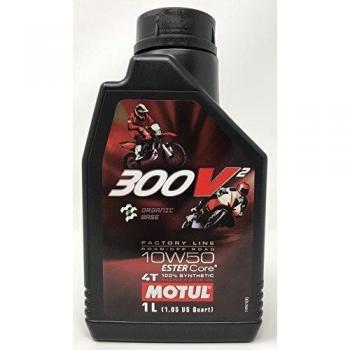 MOTUL Aceite de Motor Competicion 300V2 4T FL Road Racing 10W50, 1 litros