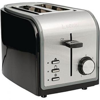 König KN-BT10 - Tostadora, 800 W, 220 - 240 V, color plateado y negro